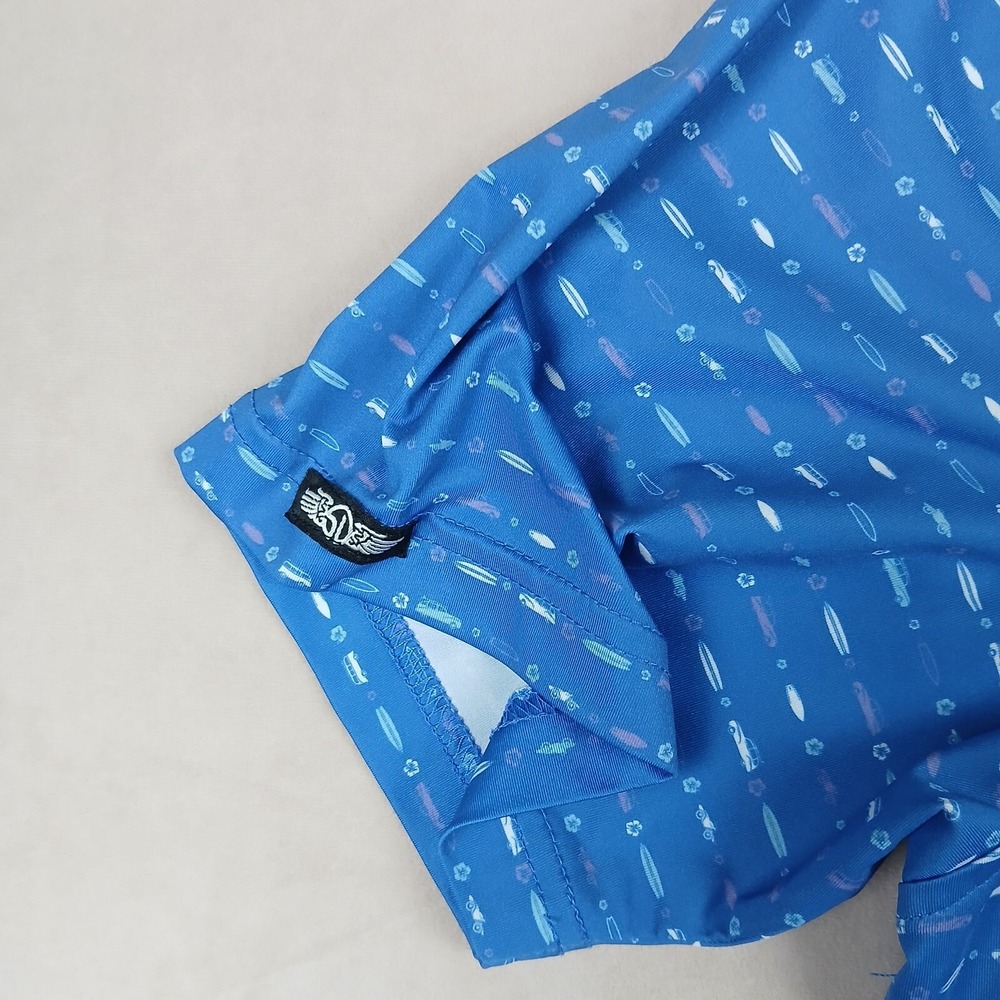 Straight Down Medium Mens Shirt Polo Golf Stretch Performance 22x28 San Lucas - Picture 3 of 13